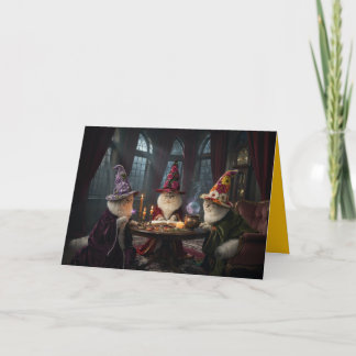 Cartão De Festividades Cute White Persian Witch Card