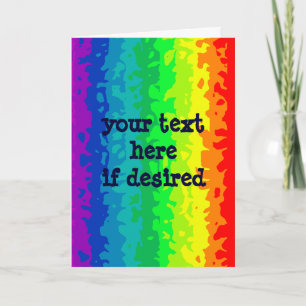 Cartão De Festividades Cute wild abstract rainbow to personalize