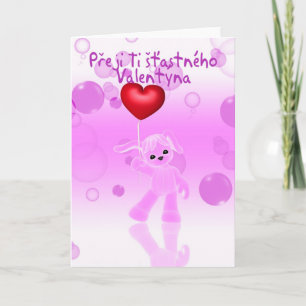 Cartão De Festividades Czechoslovakian valentine's day greeting card - Cu