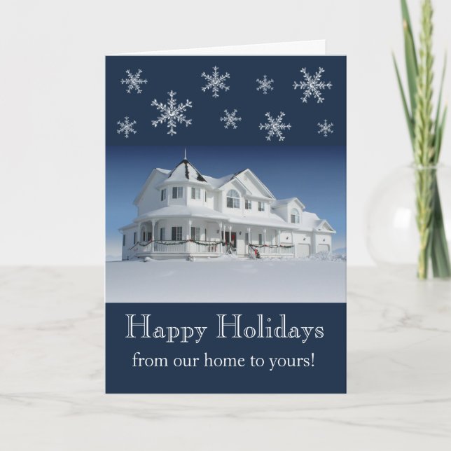 Cartão De Festividades Da nossa casa para a sua! (Frente)