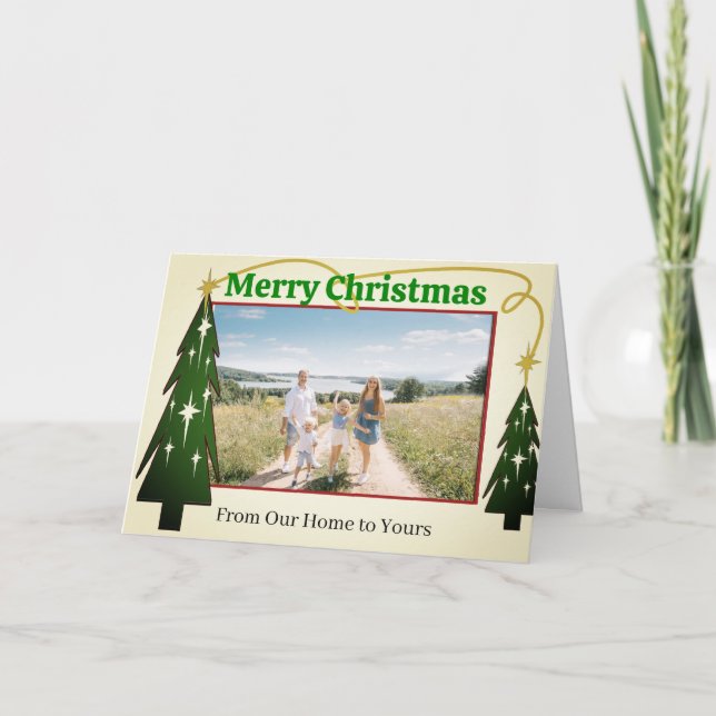 Cartão De Festividades Da nossa casa para a sua - - (Frente)