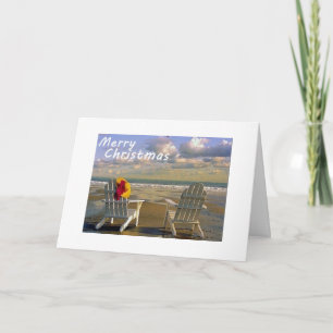 CARTÃO DE FESTIVIDADES DA PRAIA, PARA USAR O NATAL DE FERIADOS