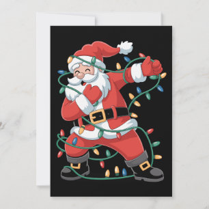 Cartão De Festividades Dabbing Dab Papai Noel Natal Xmas Férias Família