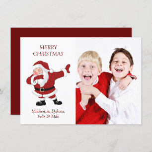 Cartão De Festividades Dabbing Santa Claus Engraçado Feriado XM como Humo