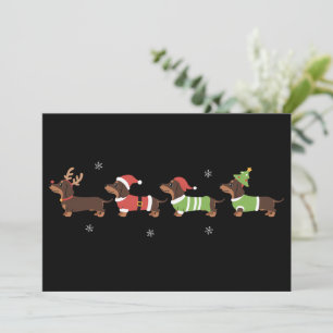 Cartão De Festividades Dachshund Natal Cão Salsicha Amante Férias Cães