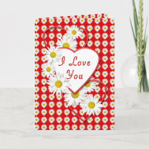 Cartão De Festividades Daisy Love Namorados I Love YouCard
