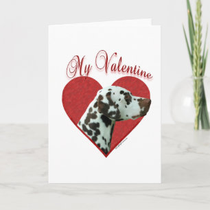 Cartão De Festividades Dalmatian do fígado meus namorados
