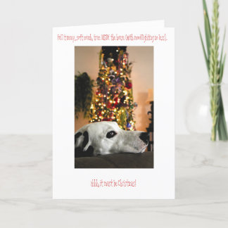 Cartão De Festividades Dalmatian Dog Christmas Card