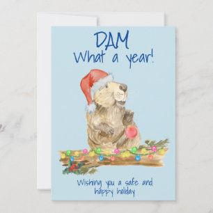 Cartão De Festividades Dam Que Beaver 2020 Natal