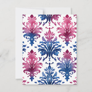 Cartão De Festividades Damasco de Aquarela
