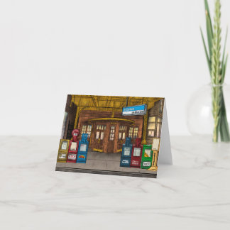 Cartão De Festividades Damen Blue Line Chicago