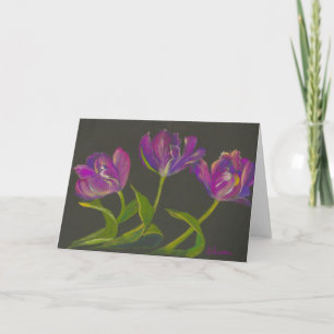 Cartão De Festividades dança das tulipas de papagaio