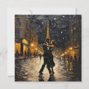 Cartão De Festividades Dança do Amor na Cidade da Luz