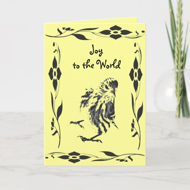 Cartão De Festividades Dançando Siskin no Natal (Frente)