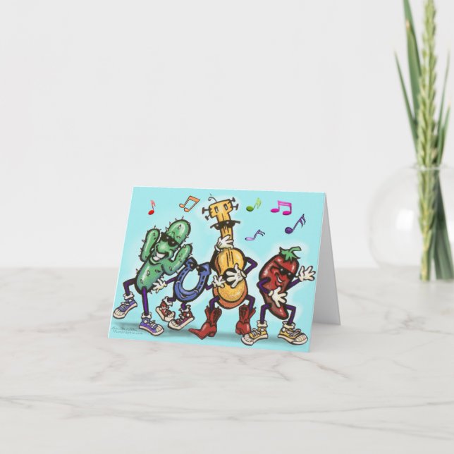 Cartão De Festividades Dançar (Frente)