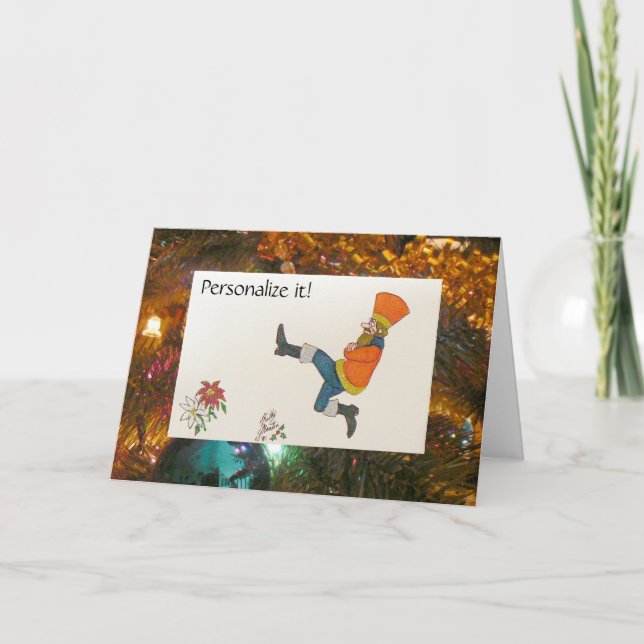 Cartão De Festividades Dançarina Russa (Frente)