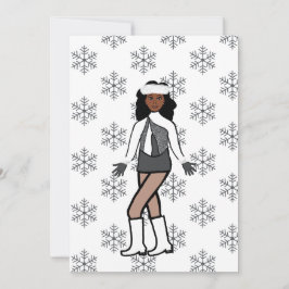Cartão De Festividades Dançarino de Neve Silver