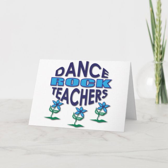 Cartão De Festividades Dance Teacher Gifts (Frente)