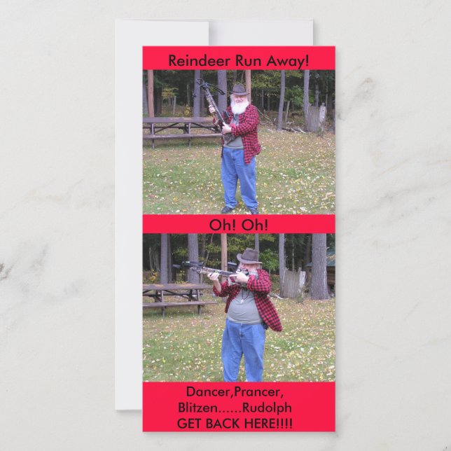 Cartão De Festividades Dancer,Prancer,Blitzen (Frente)