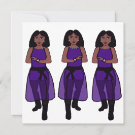 Cartão De Festividades Dançer Sheer Purple A