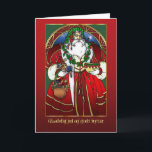 Cartão De Festividades Danish Christmas Card - Santa Claus - Glædelig jul<br><div class="desc">Danish Christmas Card - Santa Claus - Glædelig jul og godt nytår</div>