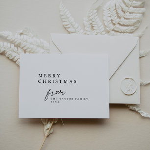 Cartão De Festividades DARCY Black Unique Boho DIY Moderno Feliz Natal