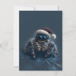 Cartão De Festividades Dark Jumping Spider Christmas Cards