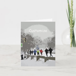 Cartão De Festividades Dashing for Holidays