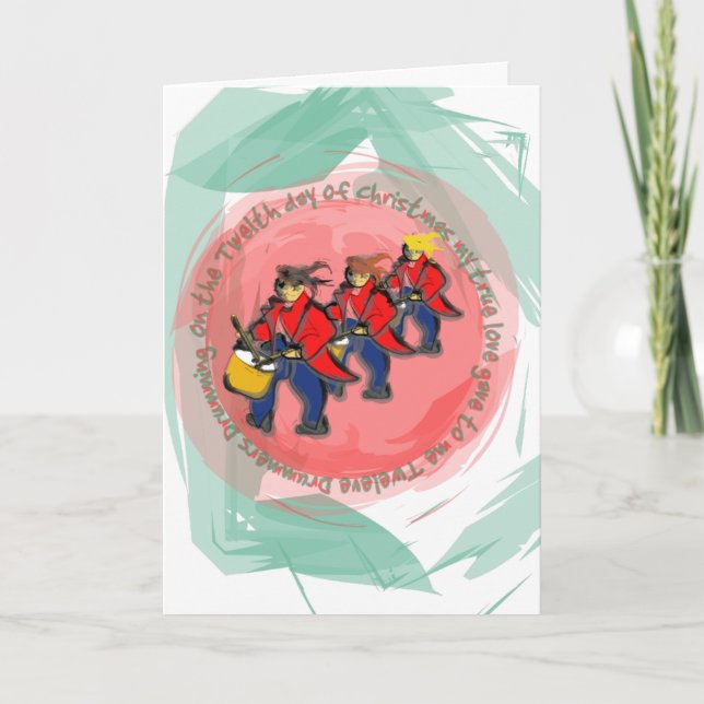 Cartão De Festividades Day 12 - 12 Days of Christmas Cards (Frente)