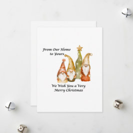 Cartão De Festividades De Nossa Casa para a Sua