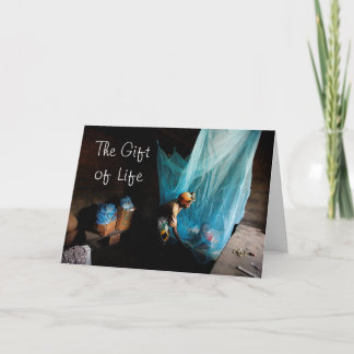 Cartão De Festividades Dê o presente da vida, dê uma cama... - personaliz