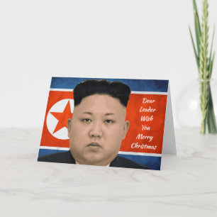Cartão De Festividades Dear Leader Merry Christmas
