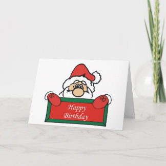 Cartão De Festividades December Birthday Card