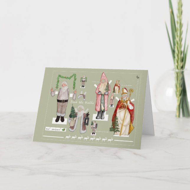 Cartão De Festividades Deck the Halls (Frente)