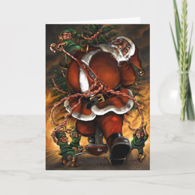 Cartão De Festividades Deck the Halls (Frente)