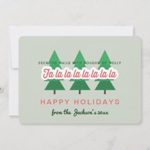 Cartão De Festividades Deck the halls with boughs of holly
