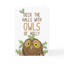 Deck the halls with OWLS of holly