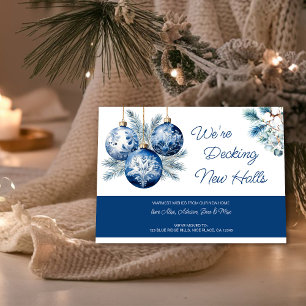 Cartão De Festividades Decking New Halls Movemos o Natal