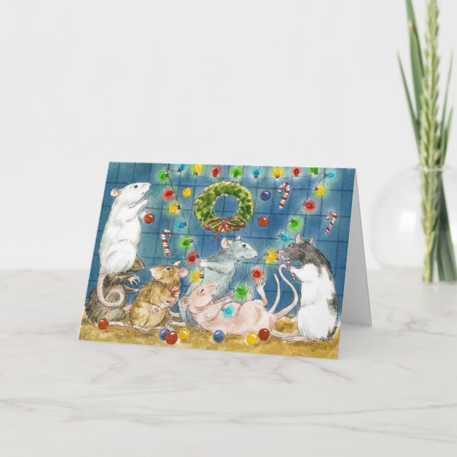 Cartão De Festividades Decoração da árvore (Frente)