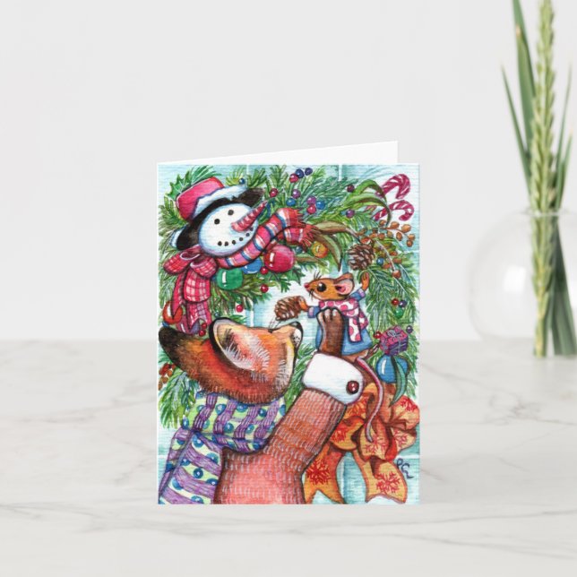 Cartão De Festividades Decoração da exaustão (Frente)