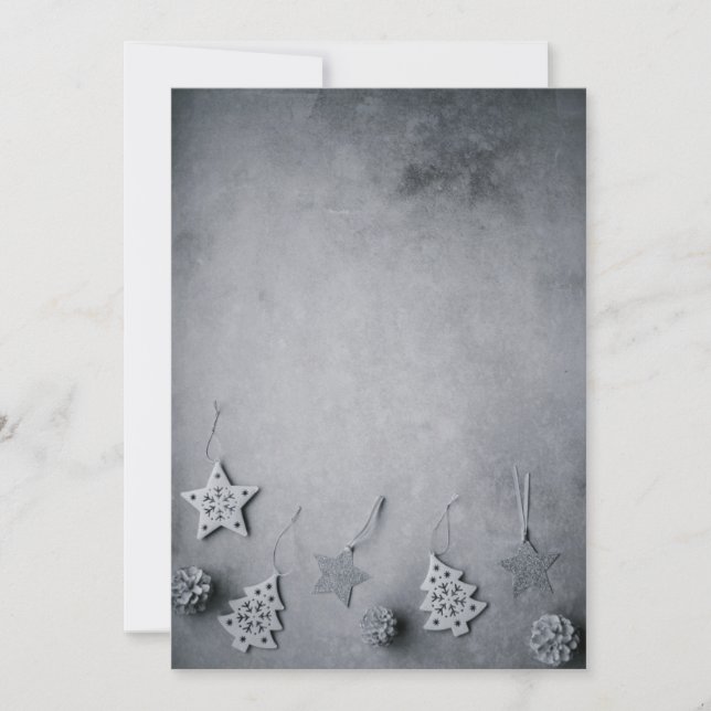 Cartão De Festividades decoração de árvores de Natal (Frente)