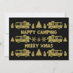 Cartão De Festividades Decoração de Natal do Motorhome da RV