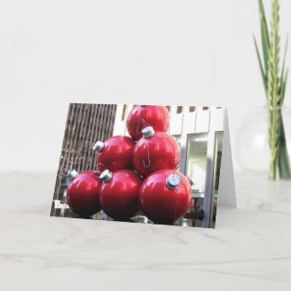 Cartão De Festividades Decorações das árvores de Natal