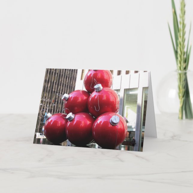 Cartão De Festividades Decorações das árvores de Natal (Frente)