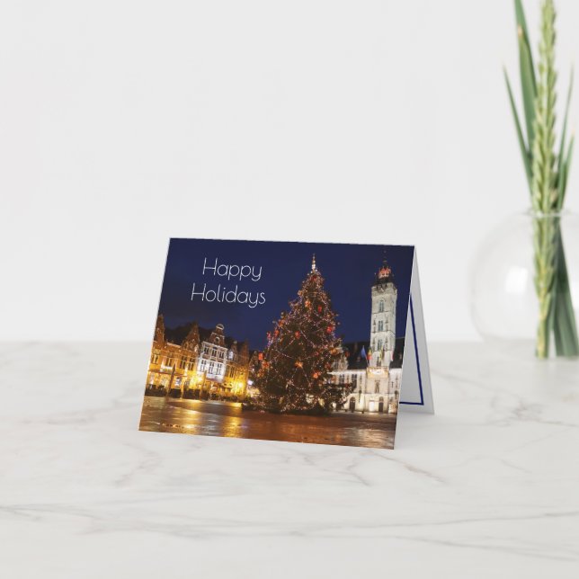 Cartão De Festividades Decorações de Feriado, Dendermonde, Bélgica (Frente)