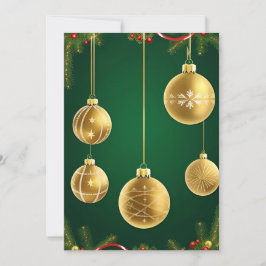 Cartão De Festividades Decorações de Férias Festivas