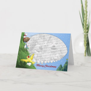 Cartão De Festividades Decorating the tree template