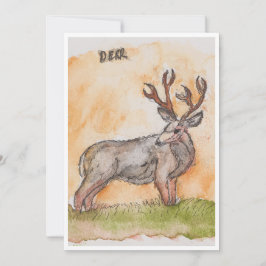 Cartão De Festividades Deer Greeting Card
