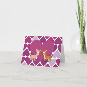 Cartão De Festividades Deer Love