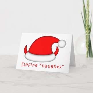 Cartão De Festividades Define Naughty